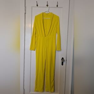NWOT Bright Yellow Jumpsuit